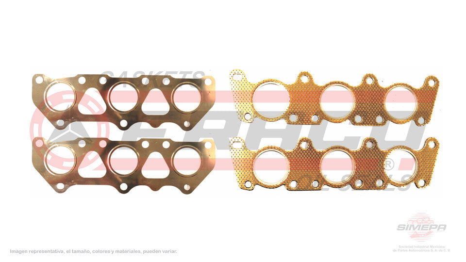 MEX-8662010 - EMPAQUE MULTIPLE DE ESCAPE PARA AUDI A4 V6 2.8 L 30 V. DOHC AHAAMXATQ 1997-2001