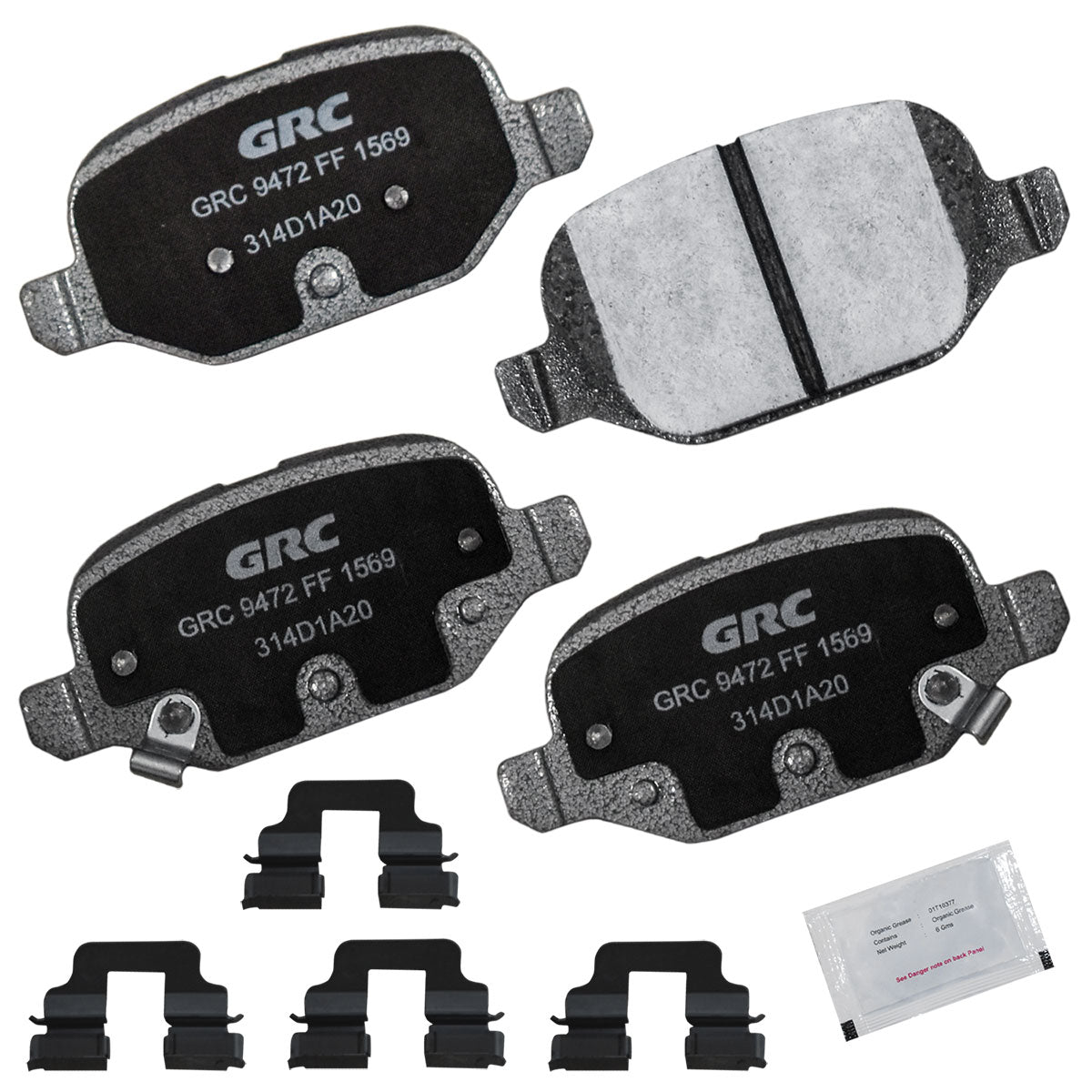 GPRD1569 - BALATAS CERAMICAS TRASERAS PARA FIAT 500 ABARTH 2013-2016