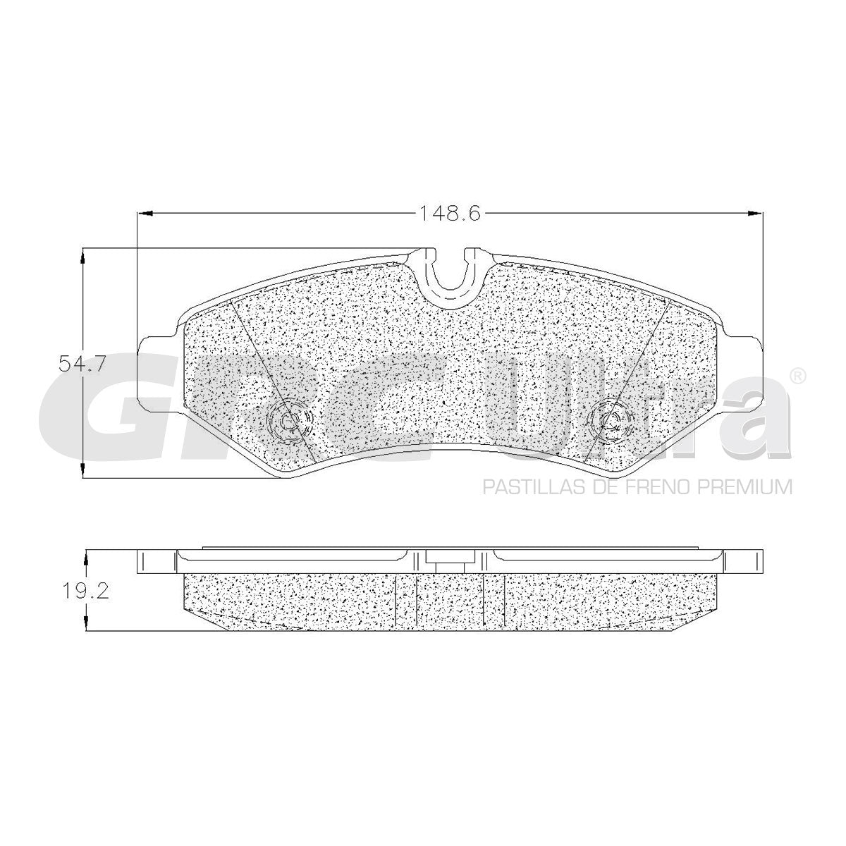 GMD2201 - BALATAS SEMIMETALICAS TRASERAS PARA FREIGHTLINER SPRINTER 2500 2019-2019