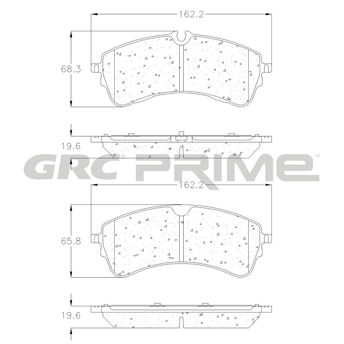 GPRD2280SD - BALATAS SEMIMETALICAS TRASERAS PARA FORD E-TRANSIT 2022-2023
