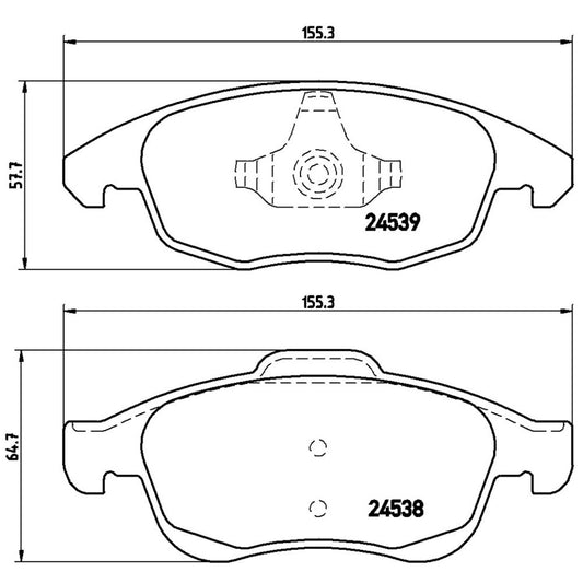 BRE-P61083 - BALATAS DELANTERAS PARA PEUGEOT PARTNER BASE 2017-2019