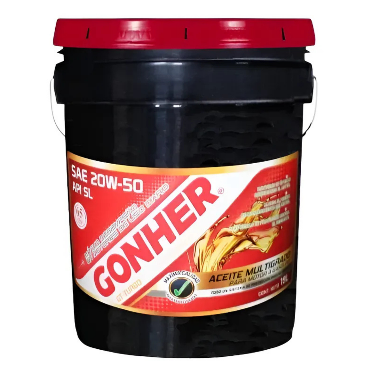 GH-1005392 - ACEITE GONHER SAE 20W-50 API SL CUBETA DE 19 LITROS