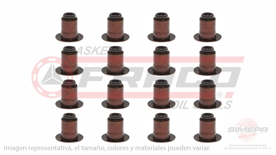 SS-2464-V-16 - SELLOS DE VALVULA POR JUEGOS PARA FIAT DUCATO L4 3.0 L DIESEL 16 V. DOHC F1CE3481E/M 2008-2011