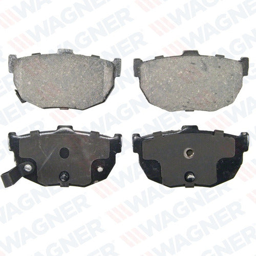 WD-429 - BALATAS <BR> CERAMICA TRASERA <BR> HYUNDAI ELANTRA 92-04 <BR> HYUNDAI TIBURON 97-04 <BR> NISSAN MAXIMA 85-90 <BR> NISSAN STANZA 90-92