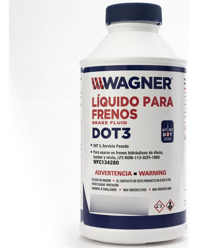 WFC-134280 - LIQUIDO <BR> CAJA: 24 PIEZAS (350ML)(1/3L) <BR> TIPO: DOT 3 <BR> LIQUIDO DE FRENOS