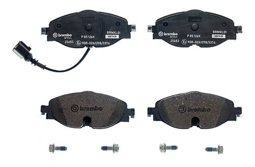 BRE-P85126X - BALATAS - AUDI A3 2019-2012 - SEAT LEON 2019-2012 - VOLKSWAGEN GOLF 2021-2015 - GTI 2013 - JETTA 2023-2019 - TAOS 2022-2021 - BALATA DELANTERO