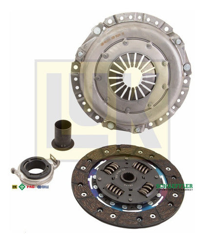 LK-622072510 - KIT DE CLUTCH <BR> KIT CON COLLARIN MECANICO Y BUJE CANDELERO <BR> DIAMETRO DISCO 8 1/2 IN 216 MM ESTRIADO 20 <BR> FORD ESCORT 1985-1990 (L4 1.9L) <BR> FORD TEMPO 1985-1994 (L4 2.3L) <BR> FORD TOPAZ 1988-1994 (L4 2.3L)