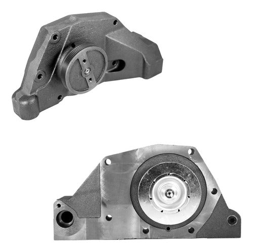 B-728 - BOMBA DE AGUA - FORD F-800 6.6L 6 CIL L 1987-1991 - FORD F-800 7.8L 6 CIL L 1986-1991 - POLEA MULTIRRANURADA E IMPULSOR DE (4 1/2 PULGADAS)