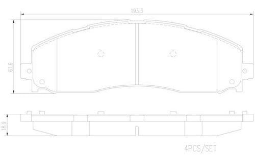 BRE-P24213 - BALATAS FORD F-250 SUPER DUTY 2020-2013 F-350 SUPER DUTY 2020-2013 BALATA TRASERO