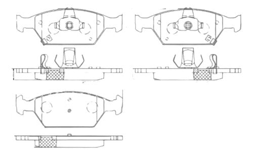 BRE-P28100 - BALATAS <BR> HONDA CITY 2013-2010 <BR> FIT 2014-2009 <BR> BALATA DELANTERO