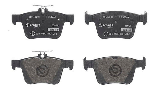 BRE-P85124X - BALATAS - AUDI A3 2019-2012 - SEAT ATECA 2020 - VOLKSWAGEN GTI 2013 - JETTA 2023-2019 - TERAMONT 2019 - TERAMONT 2022-2021 - TIGUAN 2022-2018 - BALATA TRASERO