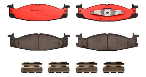 BRE-P24098N - BALATAS - FORD BRONCO 1996-1994 - E-150 2003 - E-150 CLUB WAGON 2003 - E-150 ECONOLINE 2002-1994 - E-150 ECONOLINE CLUB WAGON 2002-1994 - F-150 1996-1994 - BALATA DELANTERO