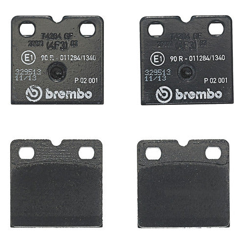 BRE-P02001 - BALATAS - <B> <SPAN STYLE = COLOR: #1F1F5E;> BREMBO BALATAS </SPAN></B> - BALATA TRASERO - <STRONG>FORD</STRONG> - GT (CÁLIPER DE FRENO DE ESTACIONAMIENTO) (2005 - 2006)