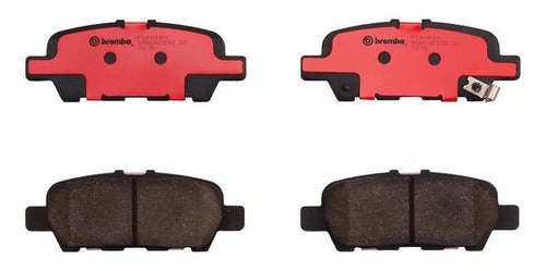 BRE-P56068N - BALATAS <BR> NISSAN ALTIMA 2021-2020 <BR> MAXIMA 2009 <BR> MURANO 2020-2009 <BR> X-TRAIL 2019-2014 <BR> BALATA TRASERO