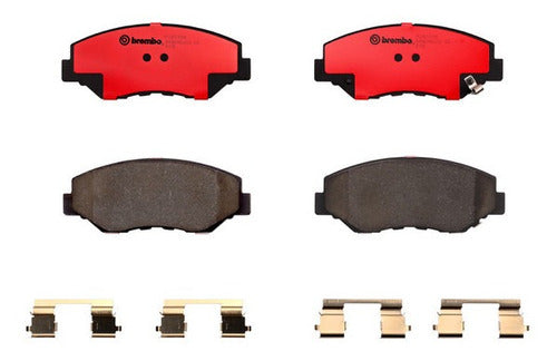 BRE-P28035N - BALATAS - HONDA ACCORD 2017-2003 - CIVIC 2020-2012 - CR-V 2006-2002 - CR-V 2016-2012 - ELEMENT 2007-2003 - FIT 2014 - PILOT 2008-2003 - BALATA DELANTERO