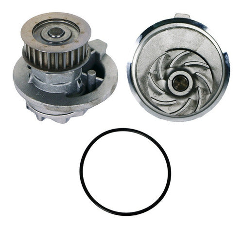 B-1448 - BOMBA DE AGUA <BR> CHEVROLET ASTRA 2.0L 4 CIL L SOHC 2004-2006 <BR> POLEA CON 25 DIENTES / ALTURA: 25.4 MM