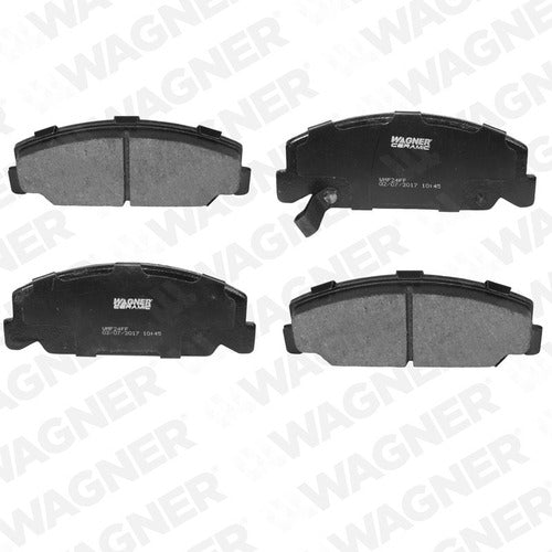 WD-273 - BALATAS <BR> CERAMICA DELANTERA <BR> HONDA ACCORD 84-85 <BR> HONDA CIVIC 89-98 <BR> HONDA CRX 88-91 <BR> HONDA VAN WAGON 88-89