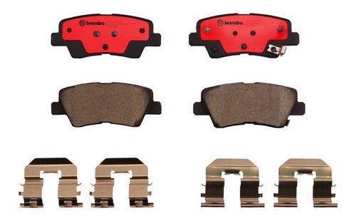 BRE-P30067N - BALATAS - DODGE ATTITUDE 2014-2012 - HYUNDAI ELANTRA 2016-2011 - TUCSON 2019-2016 - KIA FORTE 2020-2016 - RIO 2017-2016 - SOUL 2016 - SPORTAGE 2020-2017 - BALATA TRASERO