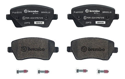 BRE-P68033X - BALATAS <BR> NISSAN MICRA 2007-2005 <BR> RENAULT EURO CLIO 2008-2007 <BR> KANGOO 2023-2019 <BR> BALATA DELANTERO