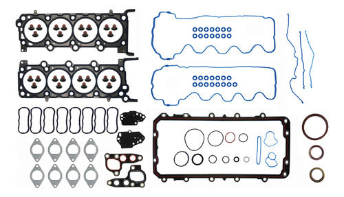 FSX-2682097-2 - JUEGO DE EMPAQUES - FORD MERCURY V8 24V SOHC EXPLORER MOUNTAINER EXPLORER SPORT TRAC 07-08 - CABEZAS EN MLS ADMISIÓN Y PUNTERÍA EN SILICÓN JUNTA DE CÁRTER EN TERMOPLÁSTICO.