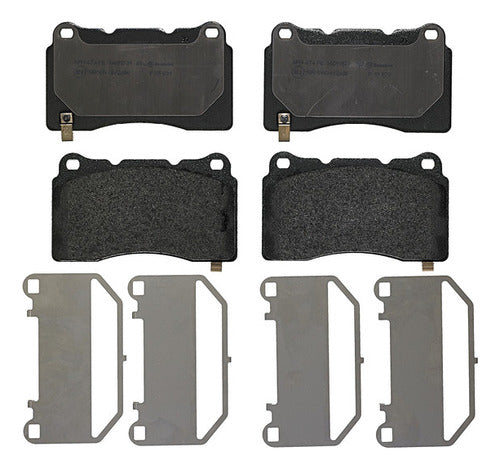 BRE-P59079 - BALATAS - CADILLAC ATS 2019-2013 - CHEVROLET CAMARO 2020-2016 - HONDA CIVIC 2021-2017 - TESLA ROADSTER 2011-2008 - BALATA DELANTERO