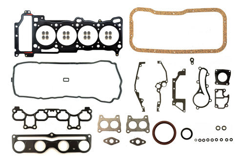 FSX-5840217 - JUEGO DE EMPAQUES <BR> NISSAN ALMERA L4 1.8 L. 16 V. DOHC QG18DE 2001-2005