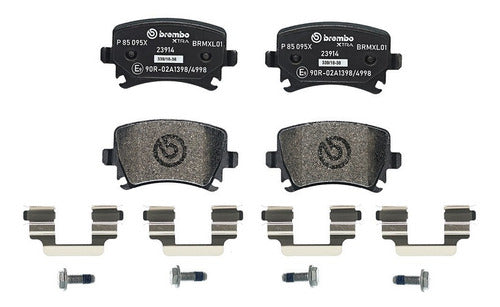 BRE-P85095X - BALATAS <BR> AUDI A4 2009-2006 <BR> SEAT LEON 2019-2013 <BR> VOLKSWAGEN GTI 2012-2007 <BR> GTI 2021-2015 <BR> BALATA TRASERO