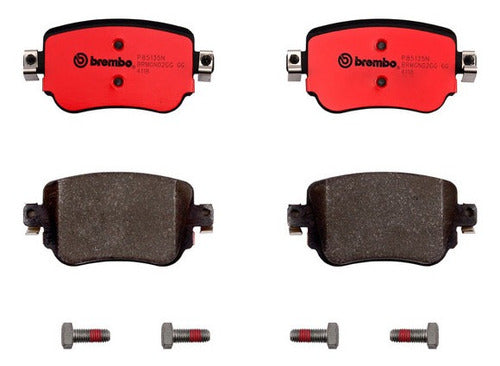 BRE-P85135N - BALATAS <BR> AUDI A1 2018-2015 <BR> SEAT LEON 2019-2012 <BR> VOLKSWAGEN CADDY 2020-2016 <BR> GOLF 2021-2015 <BR> BALATA TRASERO