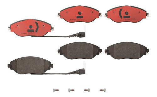 BRE-P85144N - BALATAS - AUDI A3 2016-2012 - A3 2018 - SEAT ATECA 2020 - LEON 2019-2016 - VOLKSWAGEN GTI 2013 - GTI 2021-2015 - JETTA 2023-2019 - TIGUAN 2022-2018 - BALATA DELANTERO