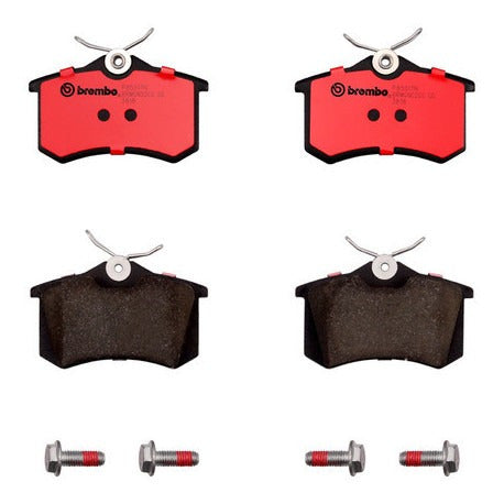 BRE-P85017N - BALATAS <BR> AUDI A4 2004-2001 <BR> A4 2009-2006 <BR> A4 QUATTRO 2006-2003 <BR> PEUGEOT 208 2019-2014 <BR> BALATA TRASERO