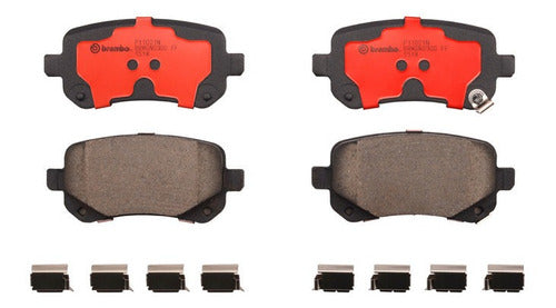 BRE-P11021N - BALATAS <BR> CHRYSLER TOWN & COUNTRY 2012-2008 <BR> DODGE JOURNEY 2012-2009 <BR> VOLKSWAGEN ROUTAN 2012-2009 <BR> BALATA TRASERO