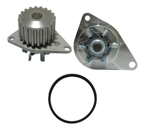 B-2481 - BOMBA DE AGUA <BR> PEUGEOT 206 1.4L 4 CIL L SOHC 2000-2009 <BR> POLEA CON 20 DIENTES CON ALTURA DE 33.1 MM