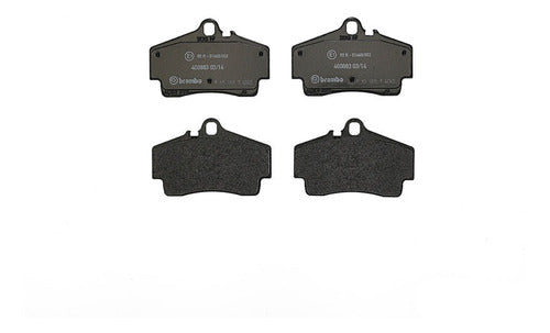 BRE-P65008 - BALATAS <BR> PORSCHE 911 1999 <BR> 911 2008-2001 <BR> BOXSTER 2011 <BR> CAYMAN 2008-2007 <BR> CAYMAN 2011-2010 <BR> BALATA TRASERO