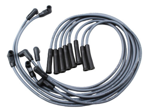 C-PG350TBIR - CABLE DE BUJIA <BR> SILICON KEVLAR DIAMETRO 8 MM (CAJA TAPA AMARILLA) <BR> C1500 C2500 C3500 V8 5.0L 5.7L TBI 87-98 CAP. RECTO SILICON