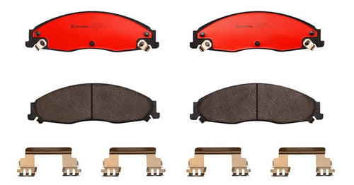 BRE-P09006N - BALATAS - <B> <SPAN STYLE = COLOR: #1F1F5E;> BREMBO BALATAS </SPAN></B> - BALATA DELANTERO - <STRONG>CADILLAC</STRONG> - CTS (EXCEPTO FRENOS PERFORMANCE) (2003 - 2005)