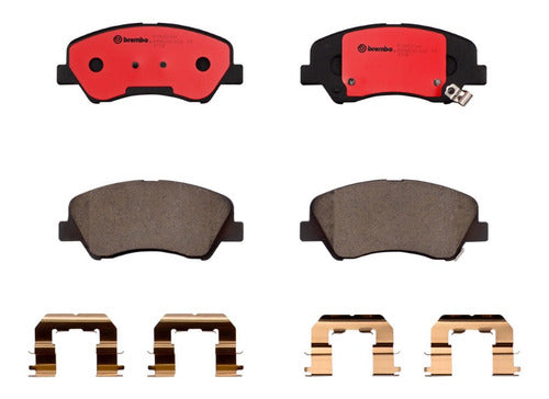 BRE-P18025N - BALATAS <BR> DODGE ATTITUDE 2014-2012 <BR> HYUNDAI ACCENT 2019-2018 <BR> KIA RIO 2022-2016 <BR> BALATA DELANTERO