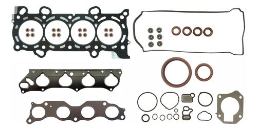 FSX-3540212 - JUEGO DE EMPAQUES <BR> HONDA ACCORD L4 2.4 L. 16 V. DOHC K24A4 2003-2005 <BR> HONDA ELEMENT L4 2.4 L. 16 V. DOHC K24A4 2003-2006