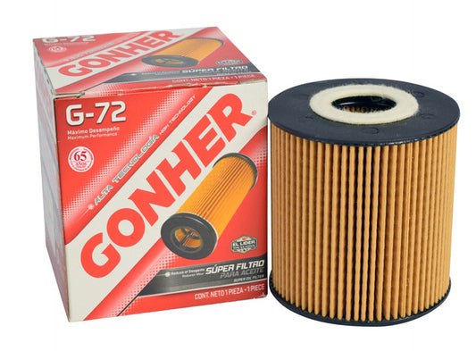 GH-G-72 - FILTRO DE ACEITE PARA VOLVO S40 2.0T L4 1.9L TURBO 2004-2004