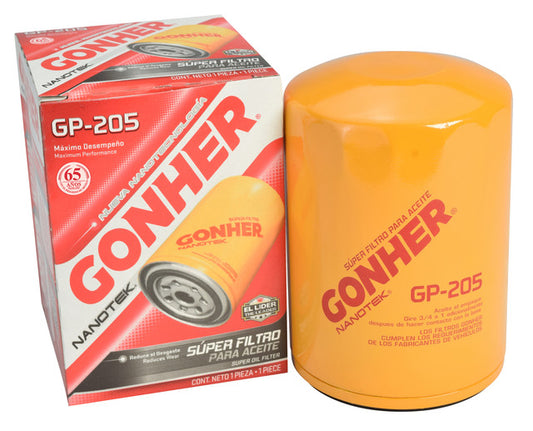 GH-GP-205 - FILTRO DE ACEITE PARA CHEVROLET C10 CHEYENNE V8 5.7L 1975-1977
