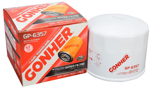 GH-GP-6357 - FILTRO DE ACEITE PARA TOYOTA CAMRY DLX L4 2.0L TURBO DIÉSEL 1986-1986