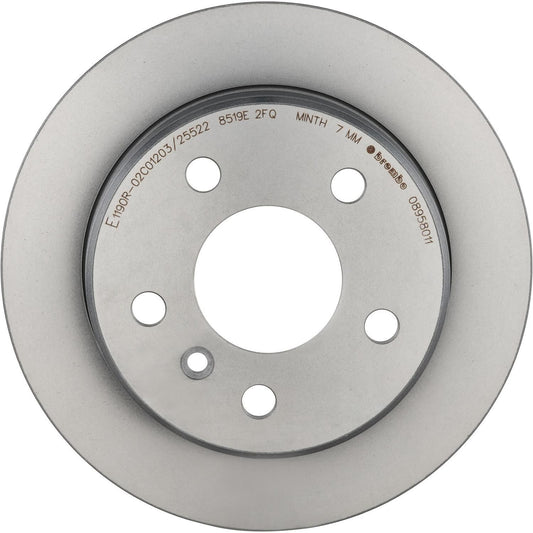 BRE-08.9580.11 - PAR DE DISCOS DE FRENO TRASEROS PARA MERCEDES-BENZ B200 BASE 2006-2011