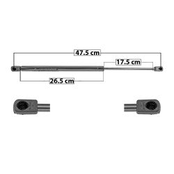 MANJ-60192 - AMORTIGUADOR 5TA PUERTA PARA MITSUBISHI OUTLANDER 2003-2013 DERECHA/IZQUIERDA