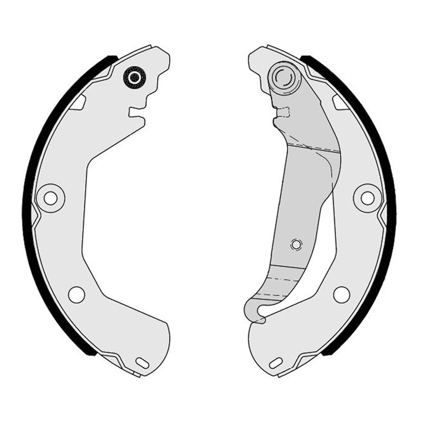BRE-S10518 - ZAPATAS TRASERAS PARA CHEVROLET CAVALIER LS 2018-2020
