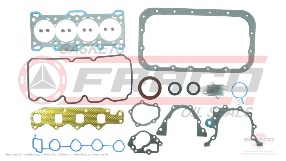 FSX-1640010 - JUEGO DE EMPAQUES PARA PONTIAC MATIZ L4 1.0 L. 8 V. SOHC  2004-2011