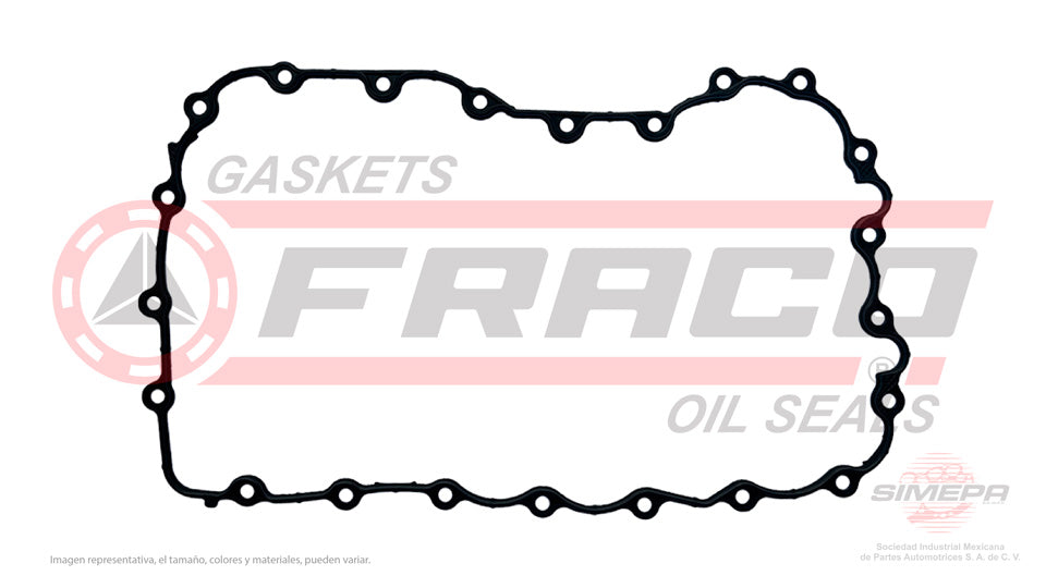 OSX-6540172 - EMPAQUE DE CARTER PARA RENAULT DUSTER L4 2.0 L 16 V. DOHC F4R 2013-2019