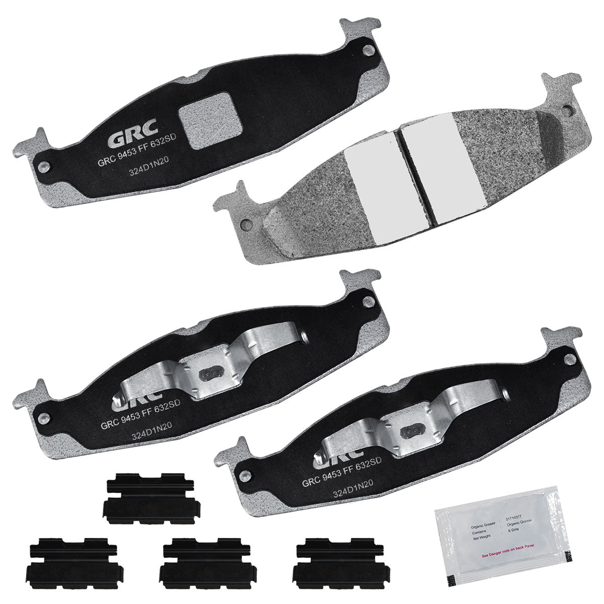 GPRD632SD - BALATAS SEMIMETALICAS DELANTERAS PARA FORD BRONCO 1994-1996