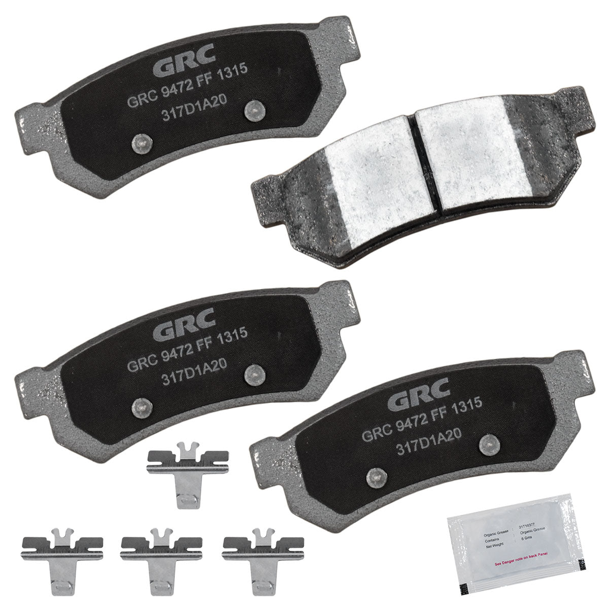 GPRD1315 - BALATAS CERAMICAS TRASERAS PARA CHEVROLET OPTRA 2007-2010