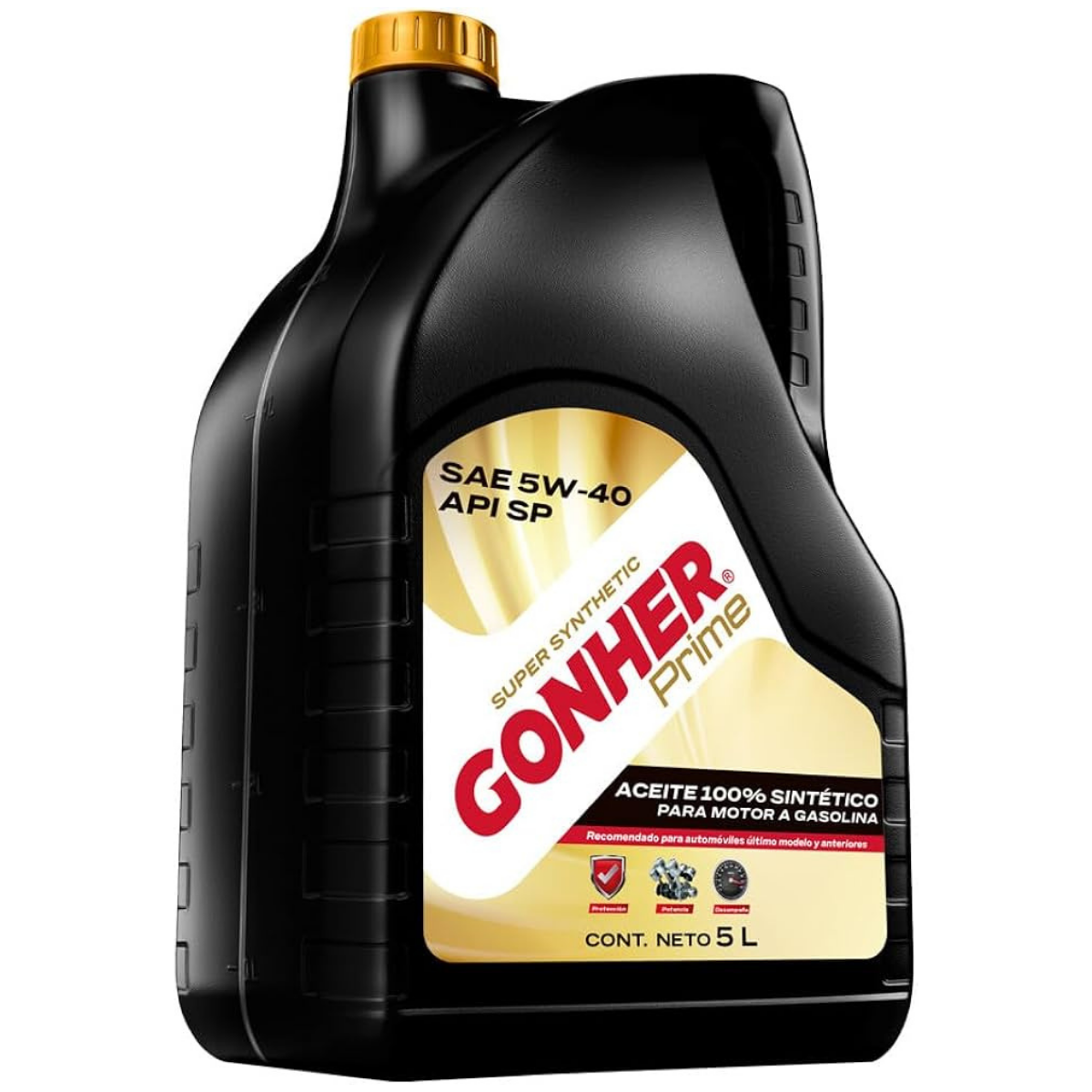 GH-1033920 - ACEITE GONHER SINTETICO SAE 5W-40 API SP CAJA CON 4 PIEZAS DE 5 LITROS