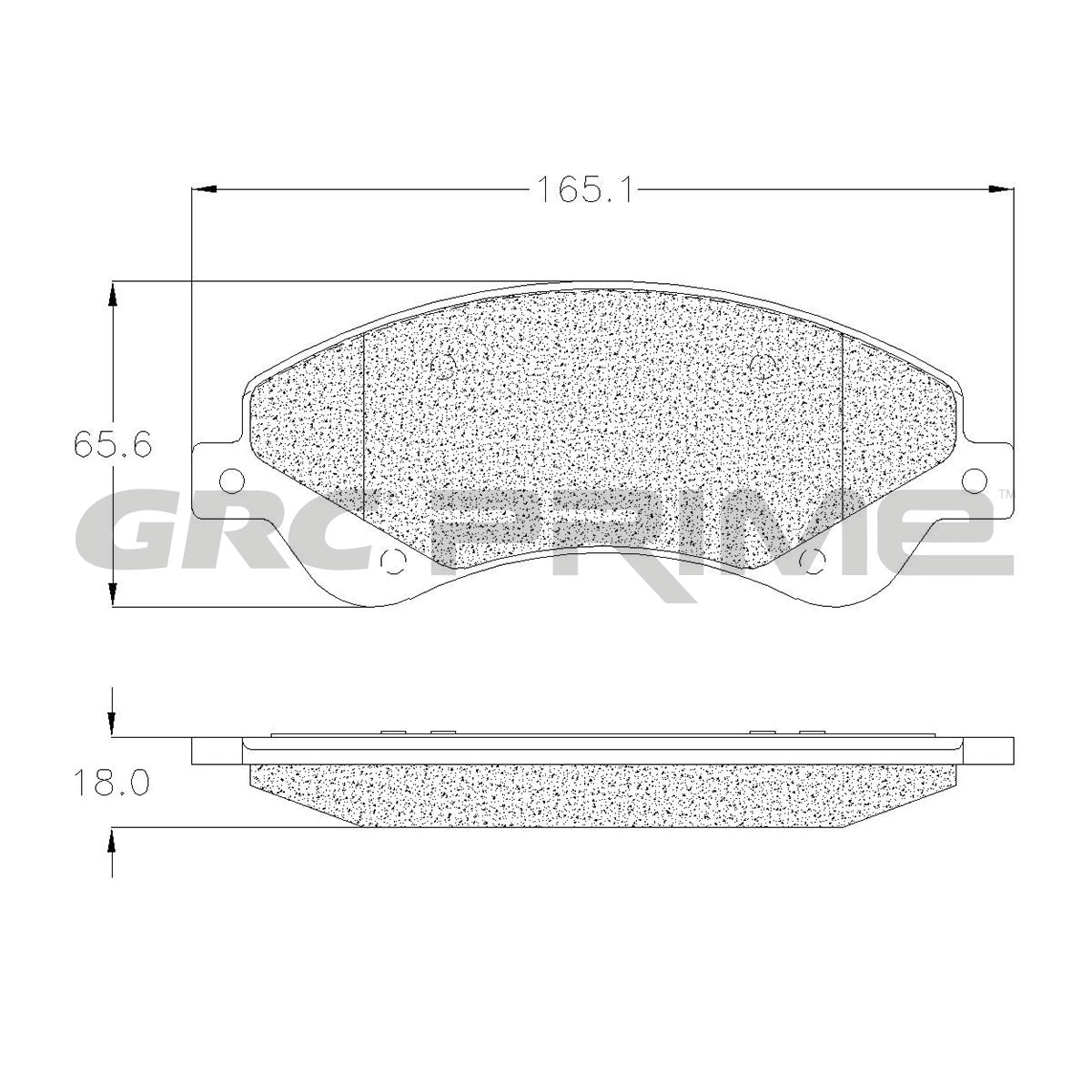 GPRD1528SD - BALATAS SEMIMETALICAS DELANTERAS PARA FORD TRANSIT 2007-2014