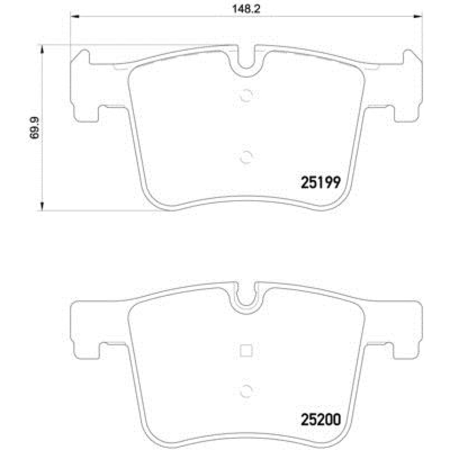 BRE-P06075X - BALATAS DELANTERAS PARA BMW 228I BASE 2014-2016